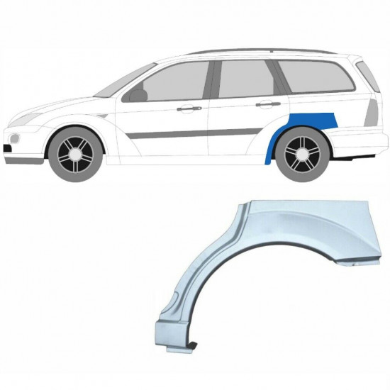 Pannello di riparazione parafango posteriore per Ford Focus 1998-2004 / Sinistra+Destra / COMBI / Set 6292