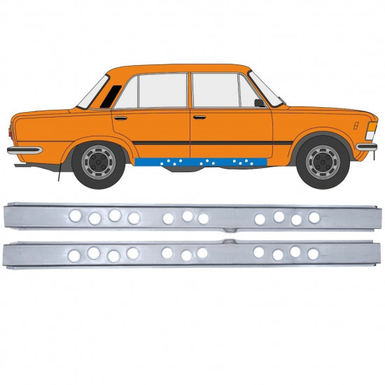 Sottoporta interno per Fiat 125p 1968-1991 / Sinistra+Destra / Set 12545