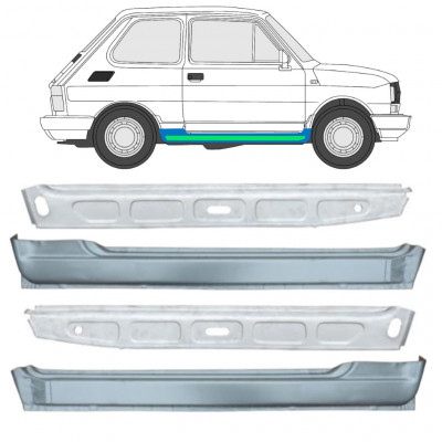 Pannello di riparazione sottoporta interno ed esterno per Fiat 126p 1972-2000 / Set 11718