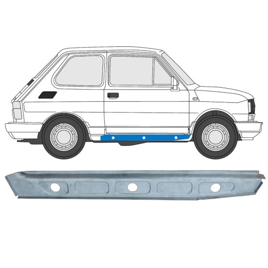 Sottoporta interno per Fiat 126p 1972-2000 / Destra 15121
