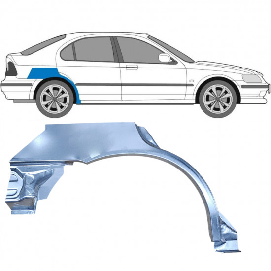 Pannello di riparazione parafango posteriore per Honda Civic MA MB 1995-2001 / Destra 5257