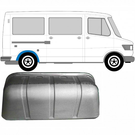 Pannello di riparazione arco ruota posteriore interno per Mercedes T1 207-410 1977-1995 / Sinistra = Destra (simmetrico) 6825
