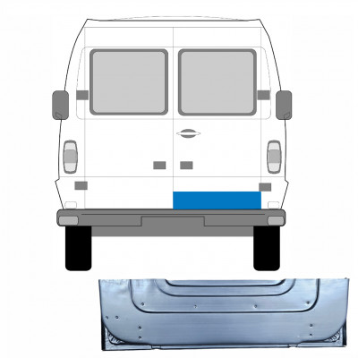 Pannello di riparazione porta posteriore interno per Mercedes T1 207-410 1977-1995 / Destra 5241