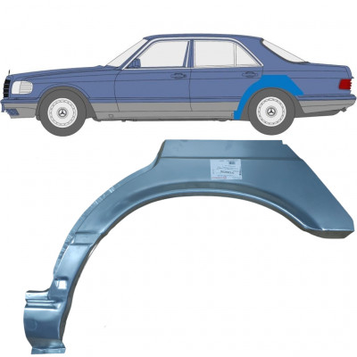 Pannello di riparazione parafango posteriore per Mercedes S-Class W126 1979-1991 / Sinistra 6738