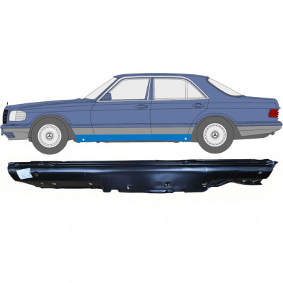 Sottoporta Lamiera Completo per Mercedes S-Class W126 1979-1991 / Sinistra 6740