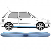 Pannello di riparazione sottoporta lamiera per Nissan Micra K11 1992-2003 / Sinistra = Destra (simmetrico) 9112