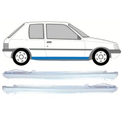 Sottoporta Lamiera Completo per Peugeot 205 1983-1998 / Sinistra+Destra / Set 9815
