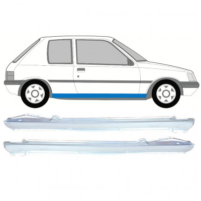 Sottoporta Lamiera Completo per Peugeot 205 1983-1998 / Sinistra+Destra / Set 9815