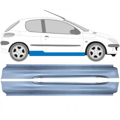 Sottoporta Lamiera Completo per Peugeot 206 206+ 1998-2012 / Sinistra+Destra / Set 9248
