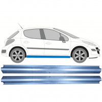 Pannello di riparazione sottoporta lamiera per Peugeot 207 207+ 2006- / Sinistra+Destra / Set 9957