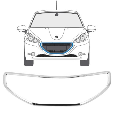Cadre de calandre per Peugeot 208 2012-2015 16197