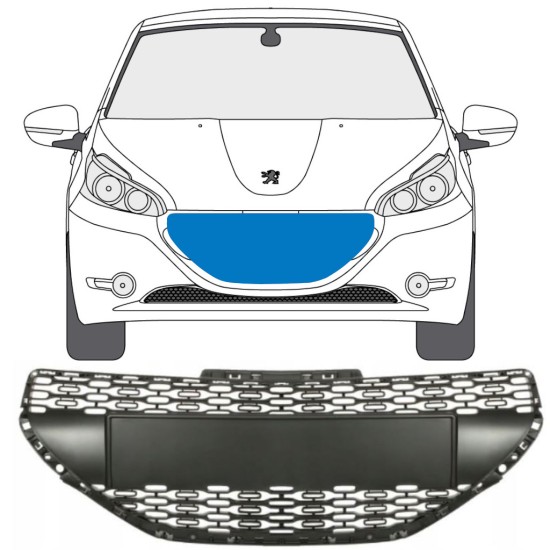 Griglia per Peugeot 208 2012-2015 16196