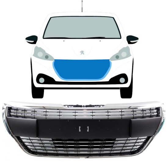 Griglia per Peugeot 208 2015-2019 ALLURE / Set 7507