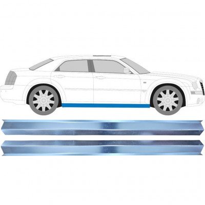 Pannello di riparazione sottoporta lamiera per Chrysler 300C 2004-2011 / Sinistra = Destra (simmetrico) / Set 9515