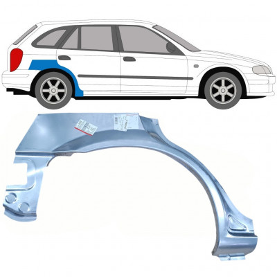 Pannello di riparazione parafango posteriore per Mazda 323F BJ 1998-2004 / Destra 5151