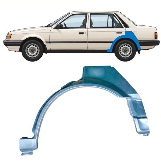 Pannello di riparazione parafango posteriore per Mazda 323 BF 1985-1989 / Sinistra 12957