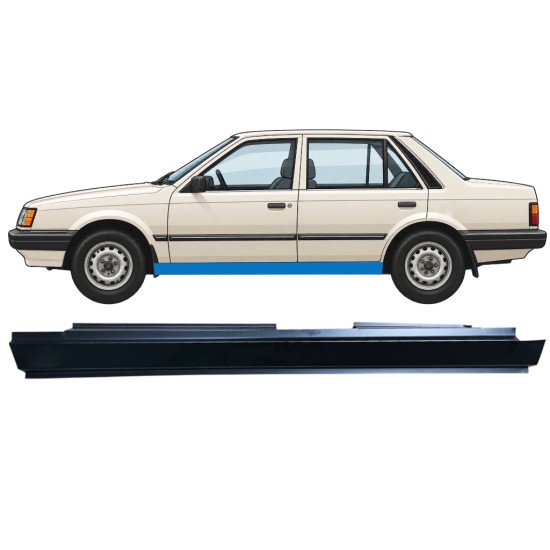 Sottoporta Lamiera Completo per Mazda 323 BF 1985-1989 / Sinistra 12960