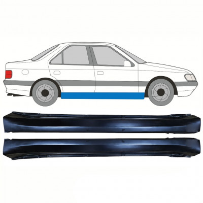 Sottoporta Lamiera Completo per Peugeot 405 1987-1996 / Sinistra+Destra / Set 10780