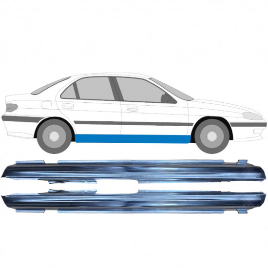 Sottoporta Lamiera Completo per Peugeot 406 1995-2004 / Sinistra+Destra / Set 9251