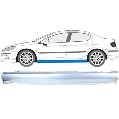 Sottoporta Lamiera Completo per Peugeot 407 2004-2011 / Sinistra 16272