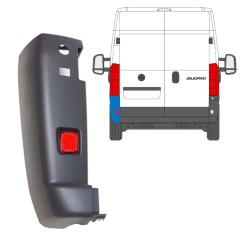 Angolo paraurti con catarifrangente per Citroen Jumper 2006-2018 / Sinistra / Set 14037