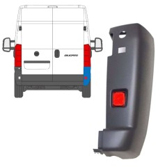 Angolo paraurti con catarifrangente per Fiat Ducato 2006-2018 / Destra / Set 9727