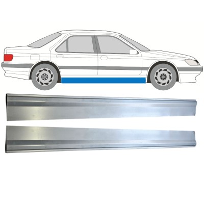 Pannello di riparazione sottoporta inferiore per Peugeot 605 1989-1999 / Sinistra+Destra / Set 15219