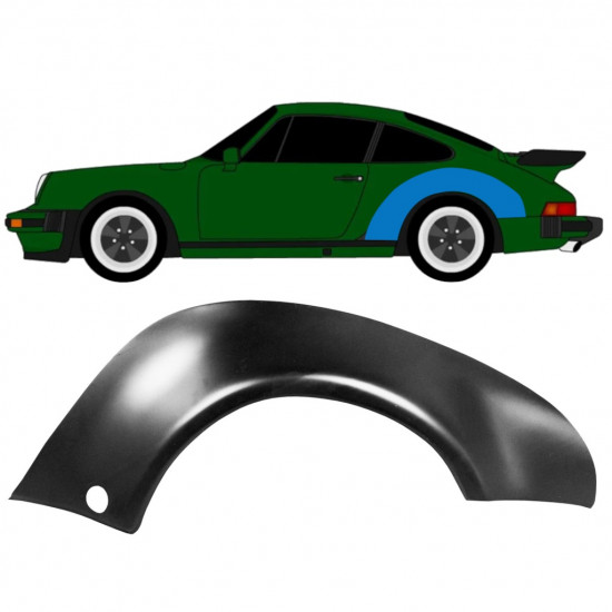 Pannello di riparazione parafango posteriore per Porsche 911 1974-1989 / Sinistra 12717