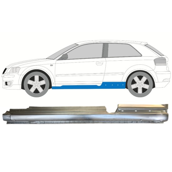 Sottoporta Lamiera Completo per Audi A3 8P 2003-2012 / Sinistra 14562
