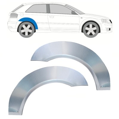 Pannello di riparazione parafango posteriore per Audi A3 8P 2003-2012 / Sinistra+Destra / Set 16321