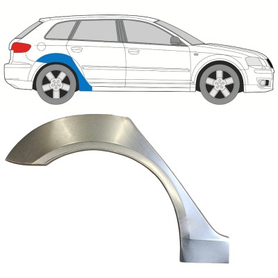 Pannello di riparazione parafango posteriore per Audi A3 8P 2003-2012 / Destra 15208
