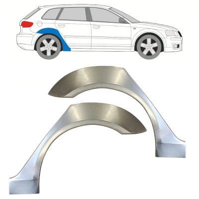 Pannello di riparazione parafango posteriore per Audi A3 8P 2003-2012 / Sinistra+Destra / Set 15210