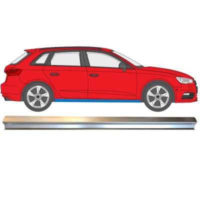 Pannello di riparazione sottoporta inferiore per Audi A3 8V 2012-2020 / Destra 14992