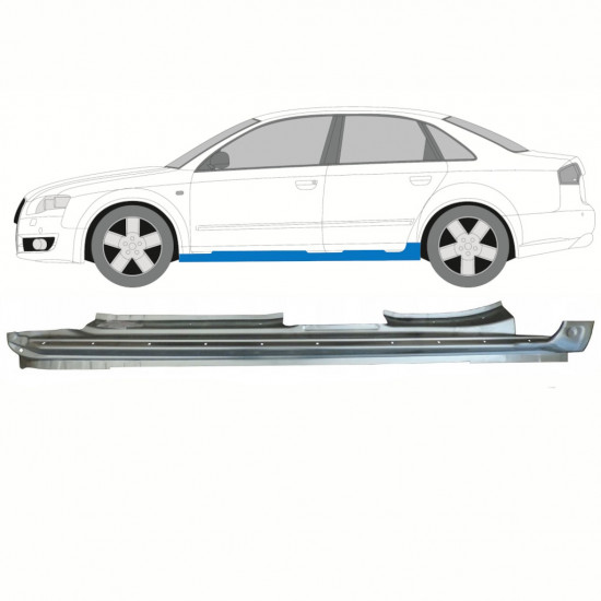Sottoporta Lamiera Completo per Audi A4 B7 2004-2007 / Sinistra 8647