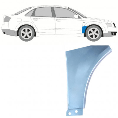 Pannello di riparazione parafango anteriore per Audi A4 B6 2000-2004 / Destra 9148