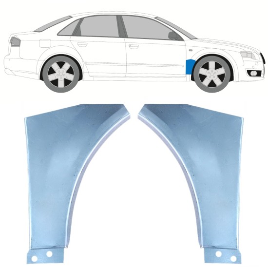 Pannello di riparazione parafango anteriore per Audi A4 B7 2004-2007 / Sinistra+Destra / Set 15171