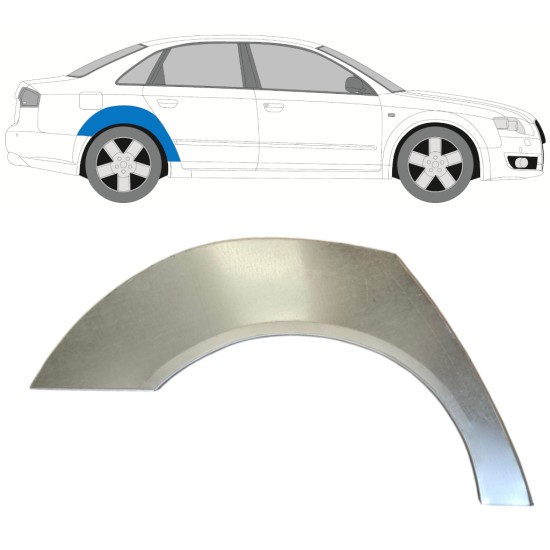 Pannello di riparazione parafango posteriore per Audi A4 B7 2004-2007 / Destra 14743