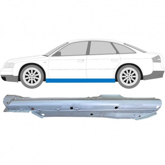 Sottoporta Lamiera Completo per Audi A6 C5 1997-2004 / Sinistra 9118