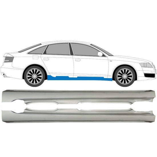 Sottoporta Lamiera Completo per Audi A6 C6 2004-2010 / Sinistra+Destra / Set 15035