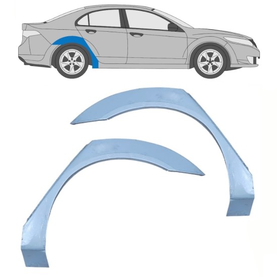 Pannello di riparazione parafango posteriore per Honda Accord 2008-2016 / Sinistra+Destra / Set 16289