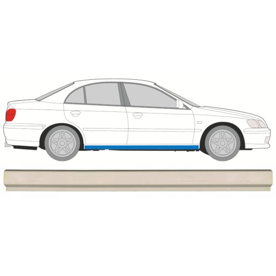 Pannello di riparazione sottoporta inferiore per Honda Accord 1998-2002 / Sinistra = Destra (simmetrico) 16102