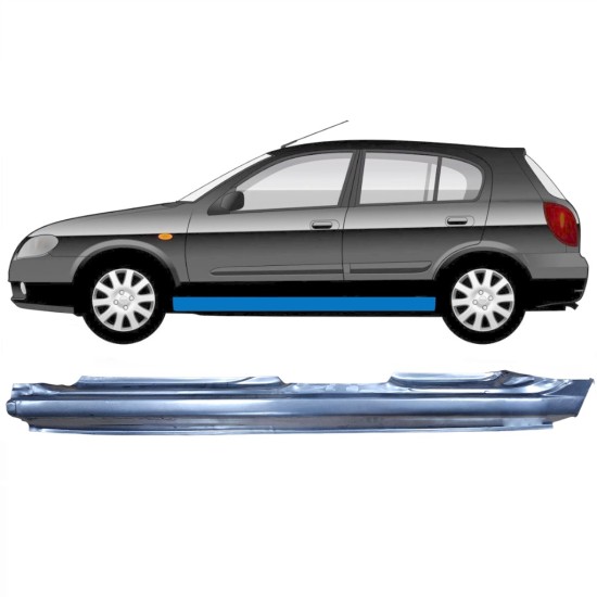 Sottoporta Lamiera Completo per Nissan Almera N16 1999-2007 / Sinistra 6836