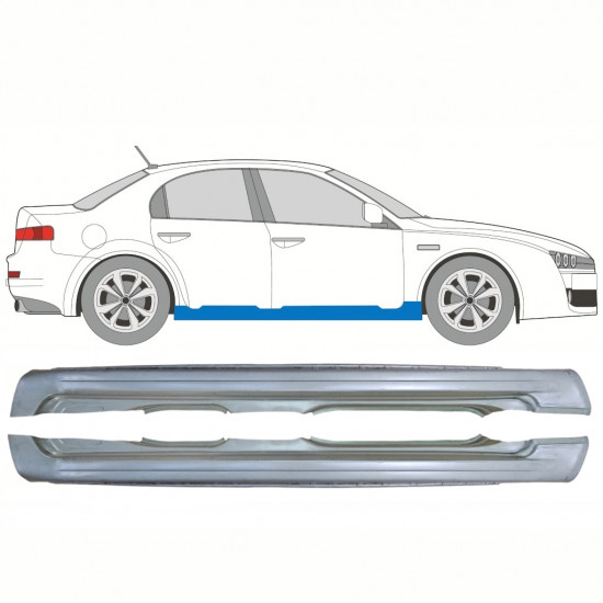 Sottoporta Lamiera Completo per Alfa Romeo 159 2005-2012 / Sinistra+Destra / Set 10299
