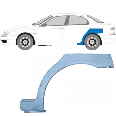 Pannello di riparazione parafango posteriore per Alfa Romeo 156 1997-2005 / Sinistra / SEDAN 5401