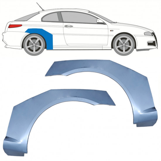Pannello di riparazione parafango posteriore per Alfa Romeo GT 2003-2010 / Set 10359