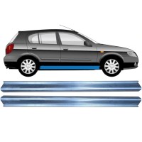 Pannello di riparazione sottoporta lamiera per Nissan Almera N16 1999-2007 / Sinistra = Destra (simmetrico) / Set 10493