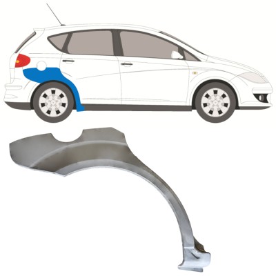 Pannello di riparazione parafango posteriore per Seat Altea 2004-2015 / Destra 15046