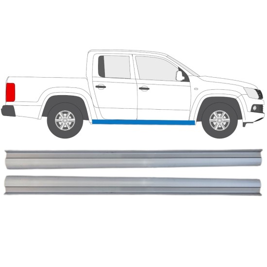 Pannello di riparazione sottoporta inferiore per Volkswagen Amarok 2010-2022 / Sinistra+Destra / Set 15100