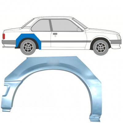 Pannello di riparazione parafango posteriore per Opel Ascona C 1981-1998 / Destra 7291