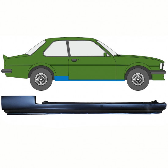 Sottoporta Lamiera Completo per Opel Ascona B 1975-1981 / Destra 8786